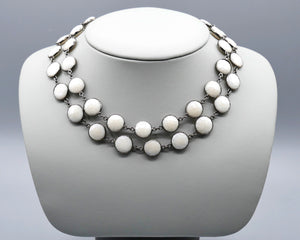 Necklace of White Chalcedony