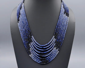 Rainbow Blue Sapphire Bib