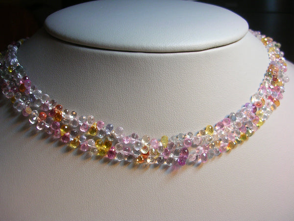 Sapphire multi-colored necklace