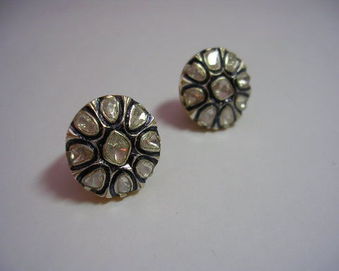 Sliced Diamond Earrings