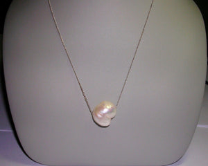 Heart Shaped Fresh Water Pearl Necklace