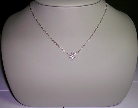 Diamond Flower Necklace