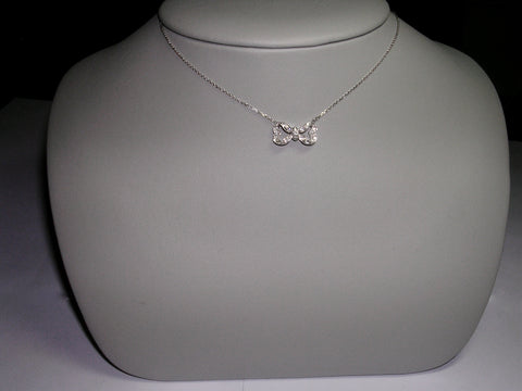 Diamond Bow Necklace