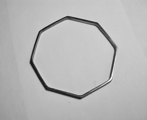 Octagonal Bangle Bracelet With Diamonds