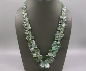 Moss Aquamarine Tumbled Necklace