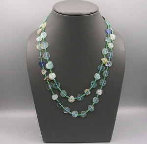 Sliced Roman Glass Necklace