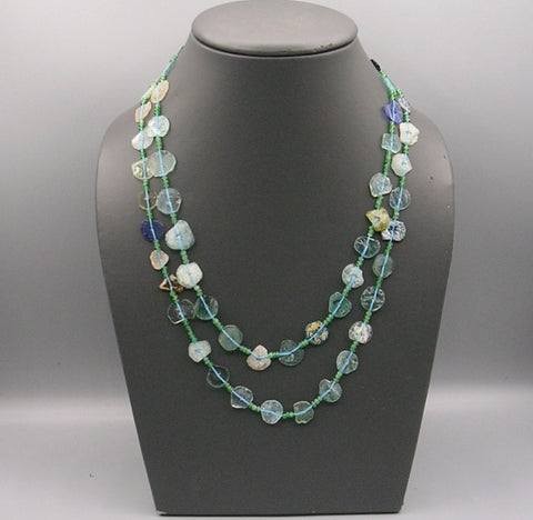 Sliced Roman Glass Necklace
