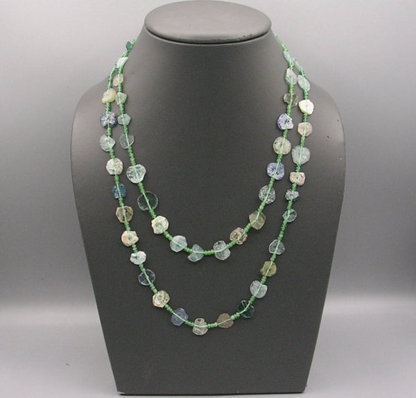 Sliced Roman Glass Necklace