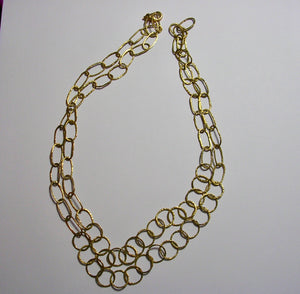 Round and Oval Link Necklace