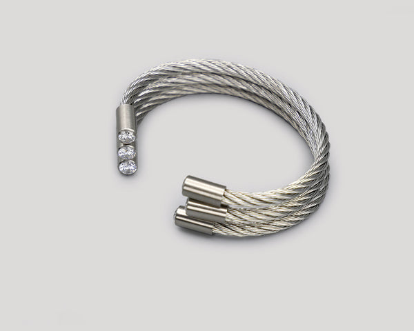 Stainless Steel Open Bangles