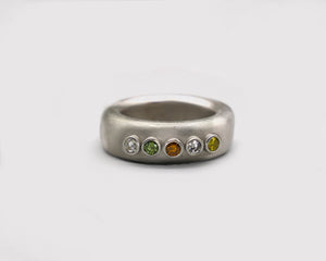 Multi-Color Diamond Band