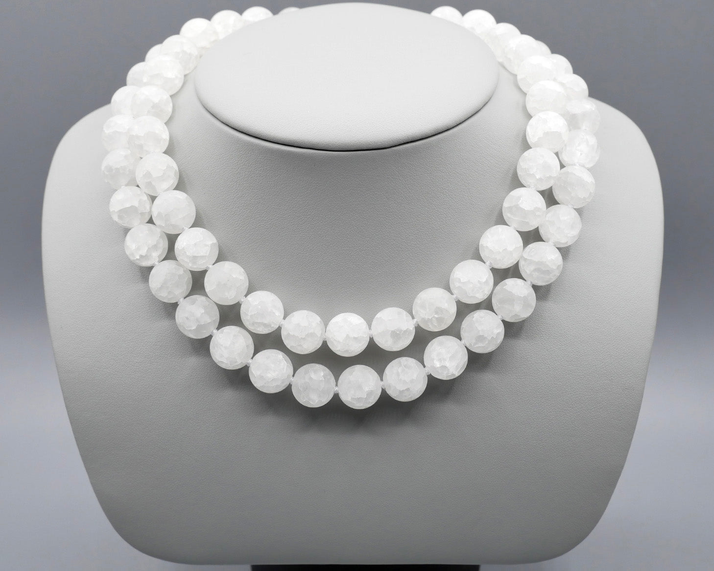 Crushed Crystal Bead Necklace
