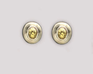 Oval Dome Earrings
