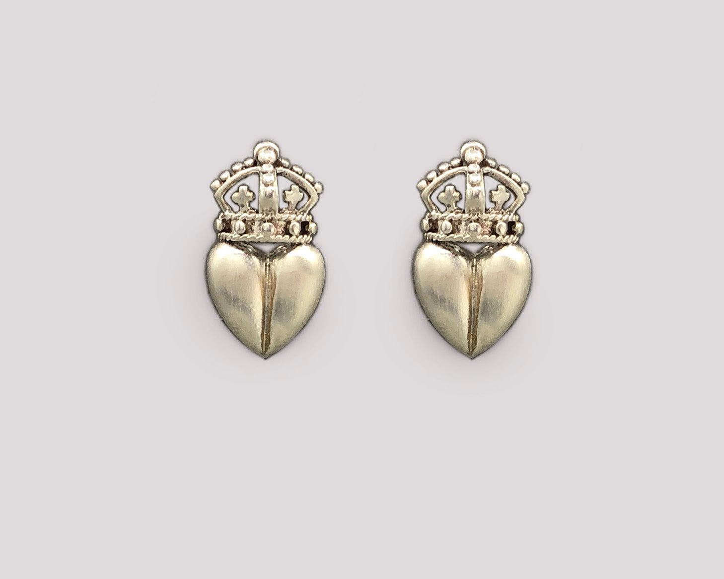 Royal Crown Heart Earrings