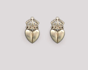 Royal Crown Heart Earrings