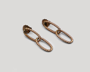 Double Twist Link Earrings