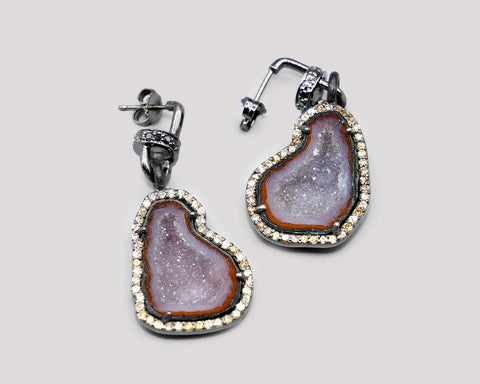 Geode Drop Earrings