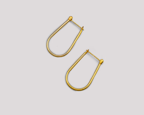 Say It In Gold - Horseshoe Hoops