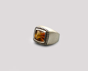 Madeira Citrine Silver Ring