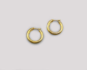 Striated Medium Hoops