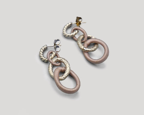 Silk Link Earrings