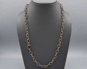 Silk Link Necklace - Metallic Espresso