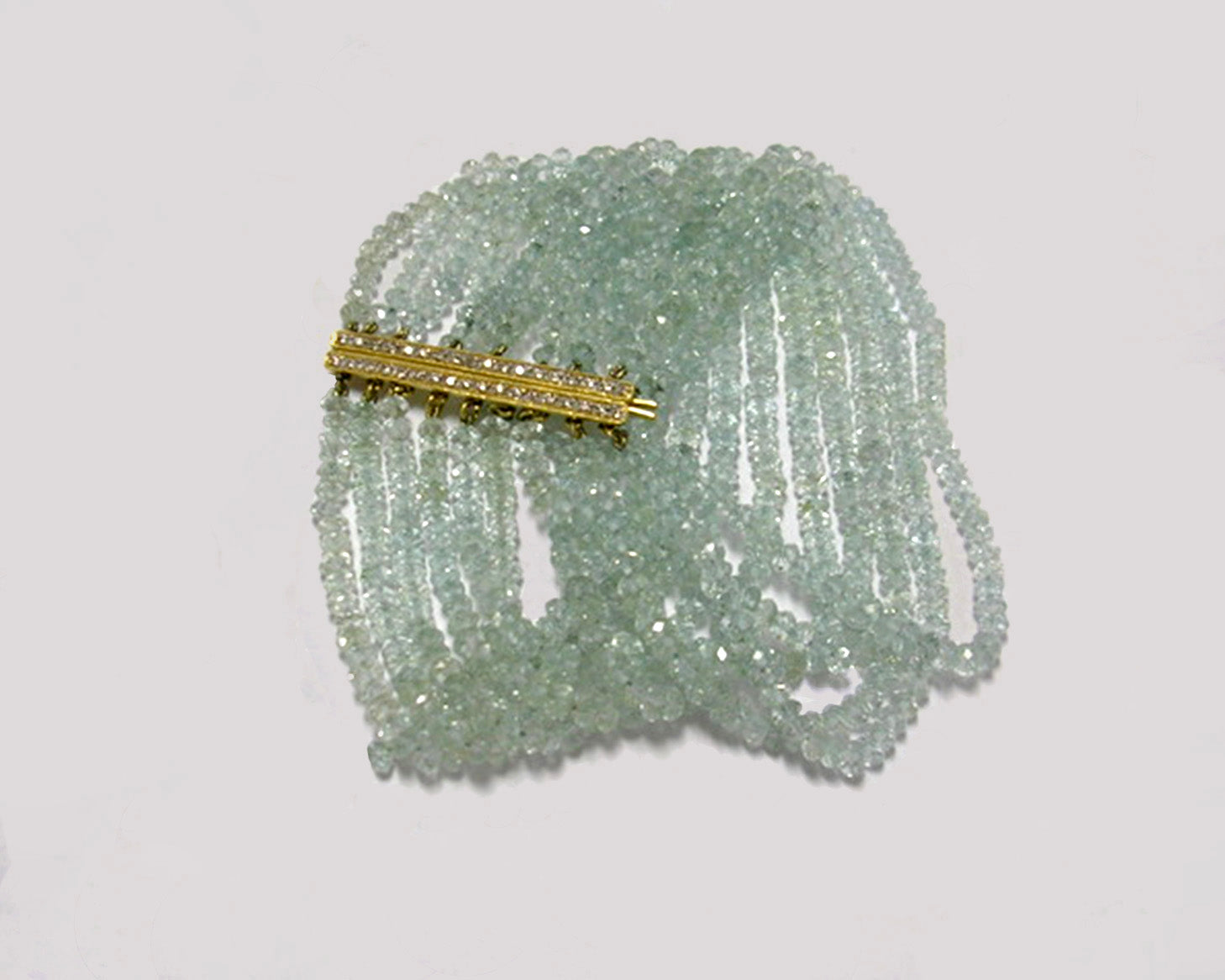 Multi-strand Aquamarine Bracelet