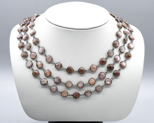 Chocolate Moonstone Necklace
