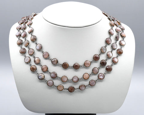 Chocolate Moonstone Necklace