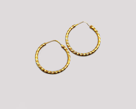 Twisted Wire Hoops