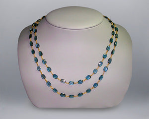 London Blue Topaz Chain Necklace