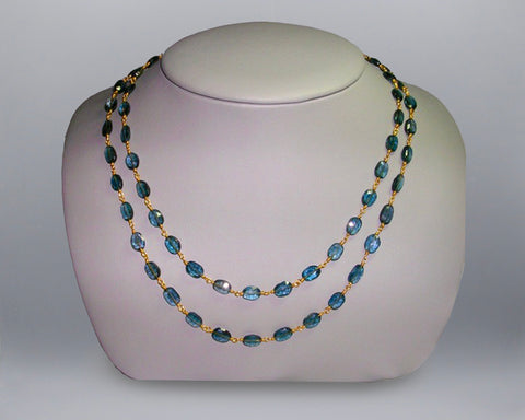 London Blue Topaz Chain Necklace