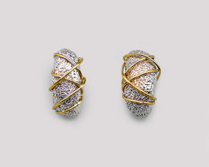 Luna 18k/Silver Earring