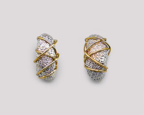 Luna 18k/Silver Earring
