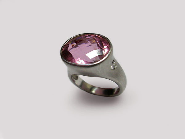 Rosewood Tourmaline Sculptured Ring