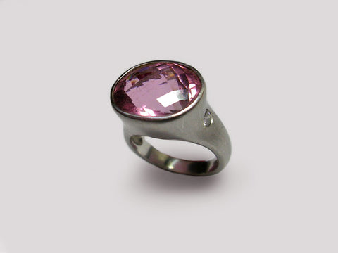 Rosewood Tourmaline Sculptured Ring