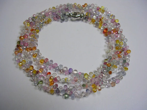 Sapphire multi-colored necklace